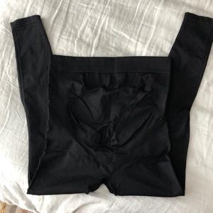 Blanqi black maternity leggings in black, size M